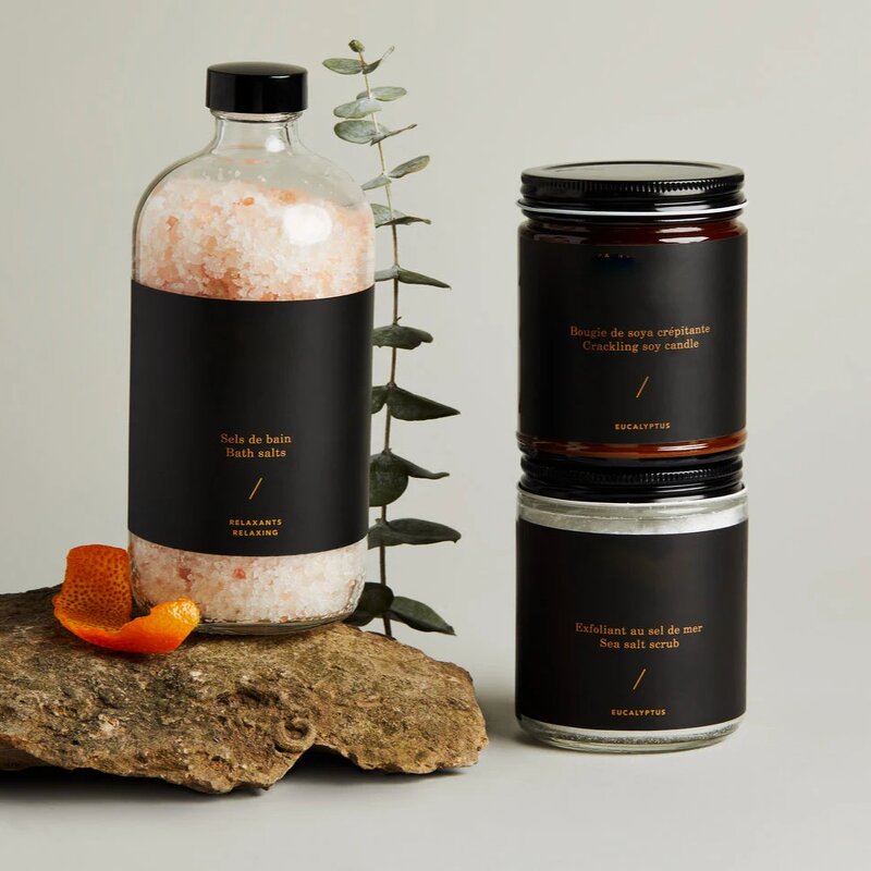 Bath Salt Gift Set Manufacturer - Custom for Women with Candles & Socks