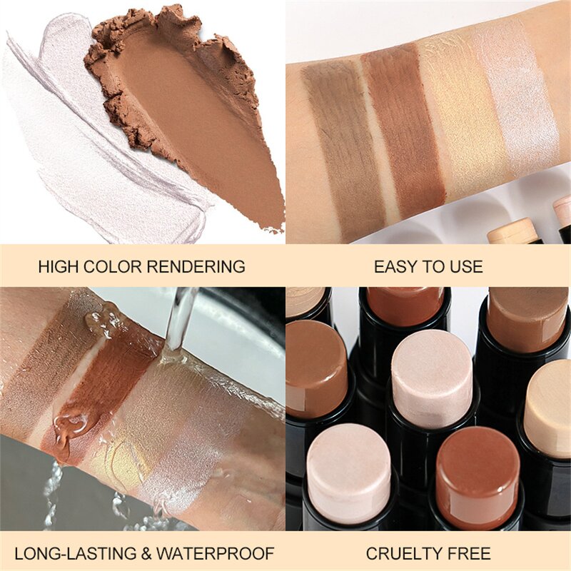 Highlighter Stick - Manufacturer Creamy Self-Sharpening Shimmer Bronzer Contour