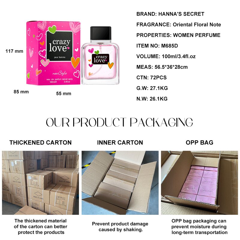 Perfume EDP - Manufacturer 2025 100mL Wholesale Arabic Dubai Long-lasting for Women