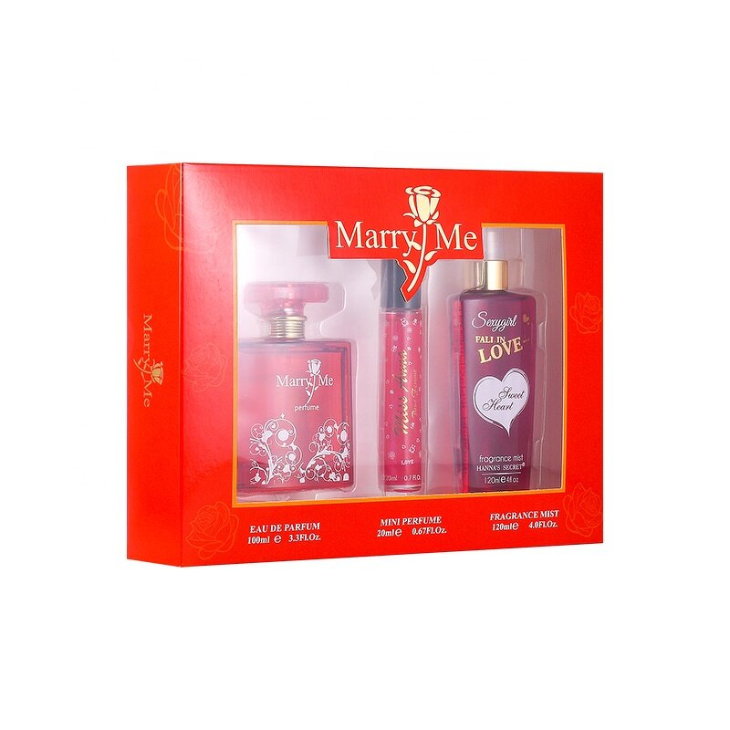 Perfume Set - Manufacturer OEM 3pcs Natural Floral Long-lasting Light Fragrance Women