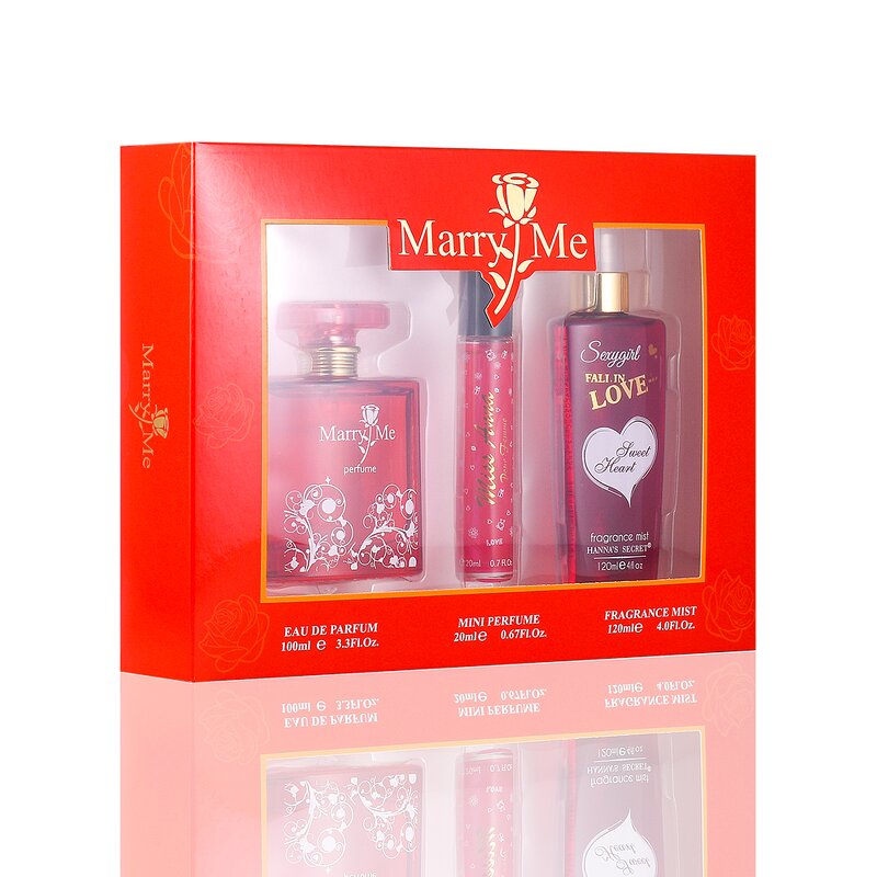 Perfume Set - Manufacturer OEM 3pcs Long-lasting Body Spray Cologne Gift Set Women