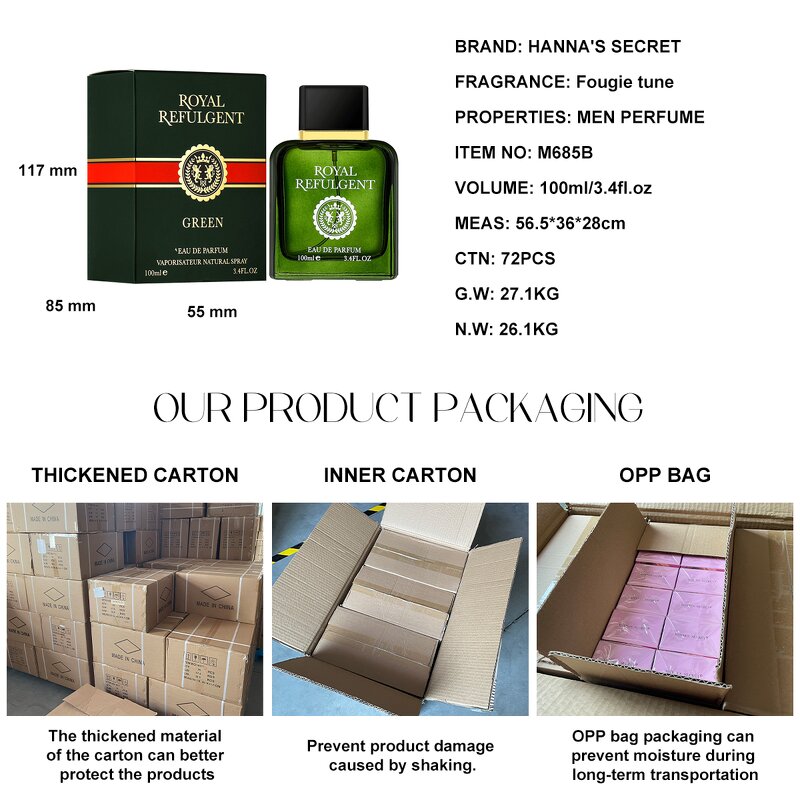 Perfume - Manufacturer Wholesale 100mL Private Label Arabic Dubai Long-lasting for Men