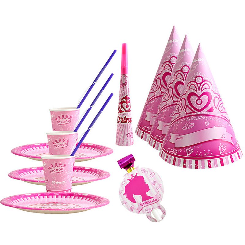 Party Tableware Set Manufacturer - New Style Kid's Birthday Themed Disposable