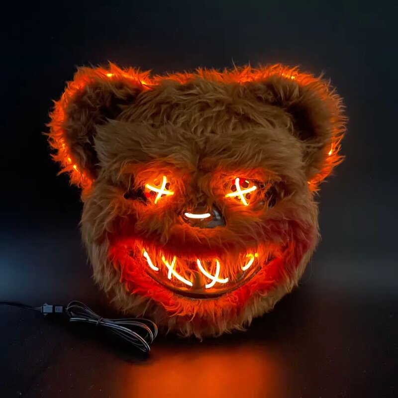 Halloween Mask Manufacturer - Creative Horror Killer Rabbit with LED