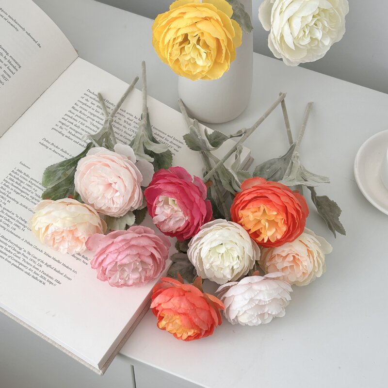 Artificial Peony Manufacturer - High-Grade Arrangement for Living Room Decor