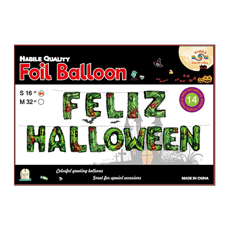 Halloween Balloon Manufacturer - 2025 Giant 16 Inch Aluminum Film Letter Set