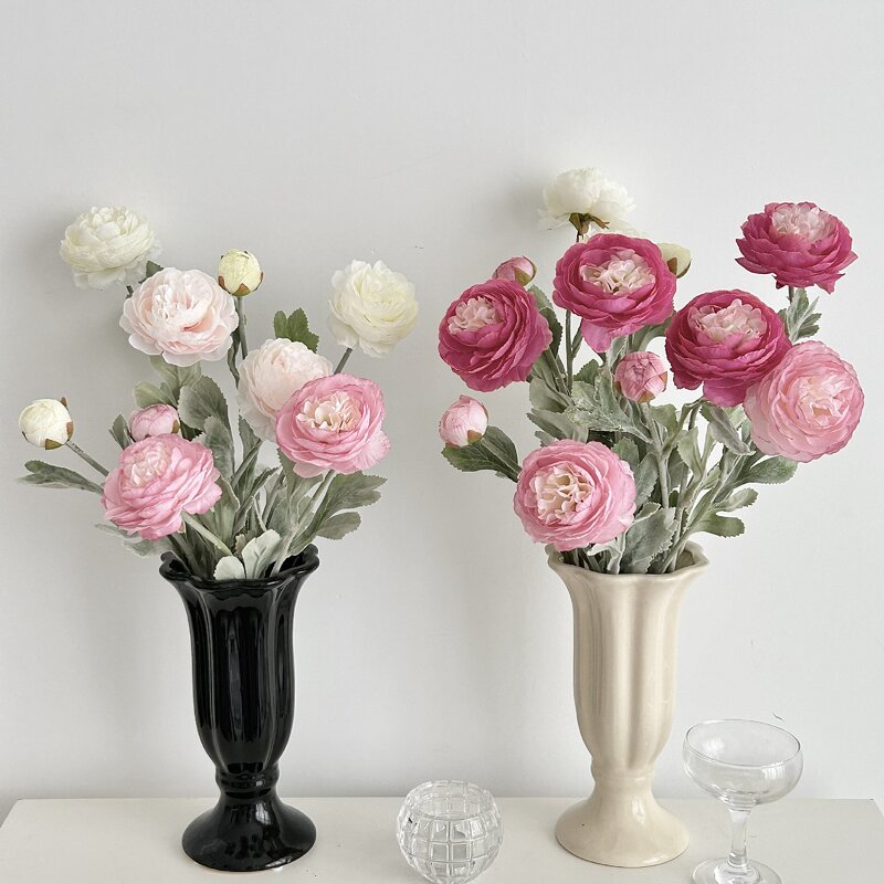 Artificial Peonies Manufacturer - Wholesale Realistic Silk 3 Heads Wedding Flowers