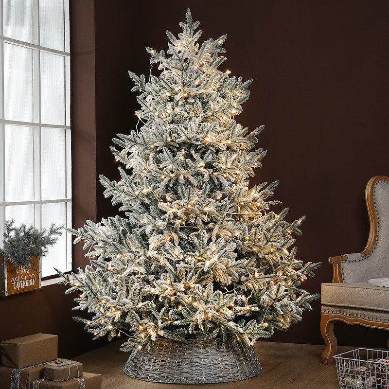 Christmas Tree Manufacturer - PE Snow Tree 2.4-meter for Home Living Room