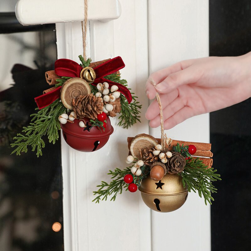 Christmas Tree Decor Manufacturer - Hot Selling Red Metal Jingle Bells
