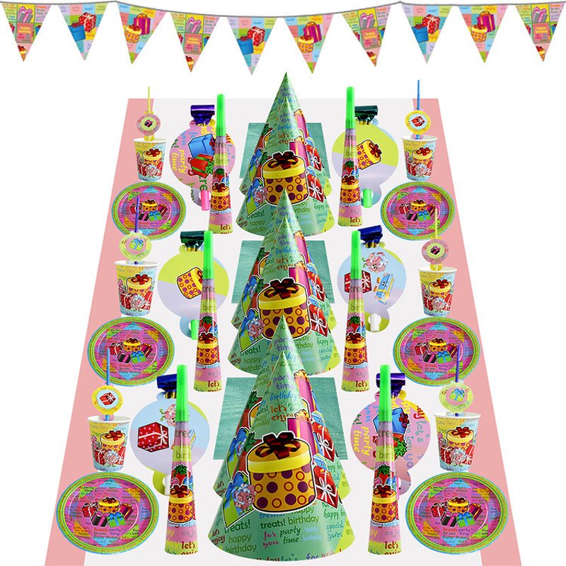 Party Tableware Set Manufacturer - Customized Size Cartoon Birthday Disposable