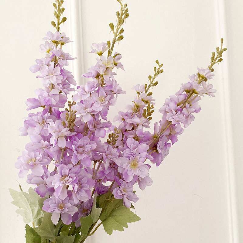 Artificial Flower Manufacturer - Real Touch Flocked Delphinium for Wedding