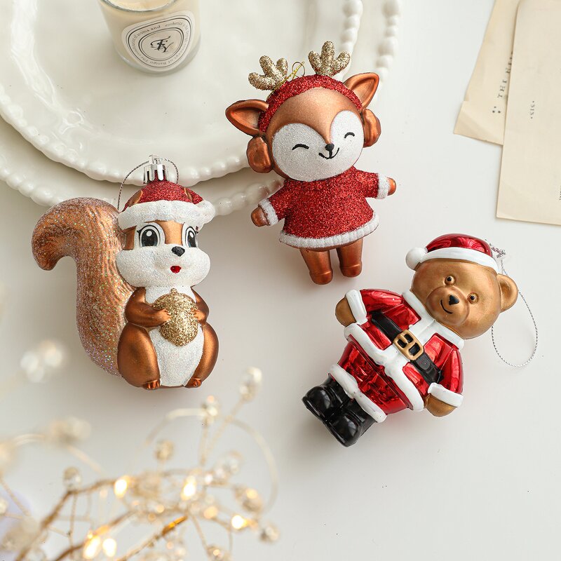 Christmas Tree Ornament Manufacturer - Wholesale Vintage Cute Fox Squirrel DIY