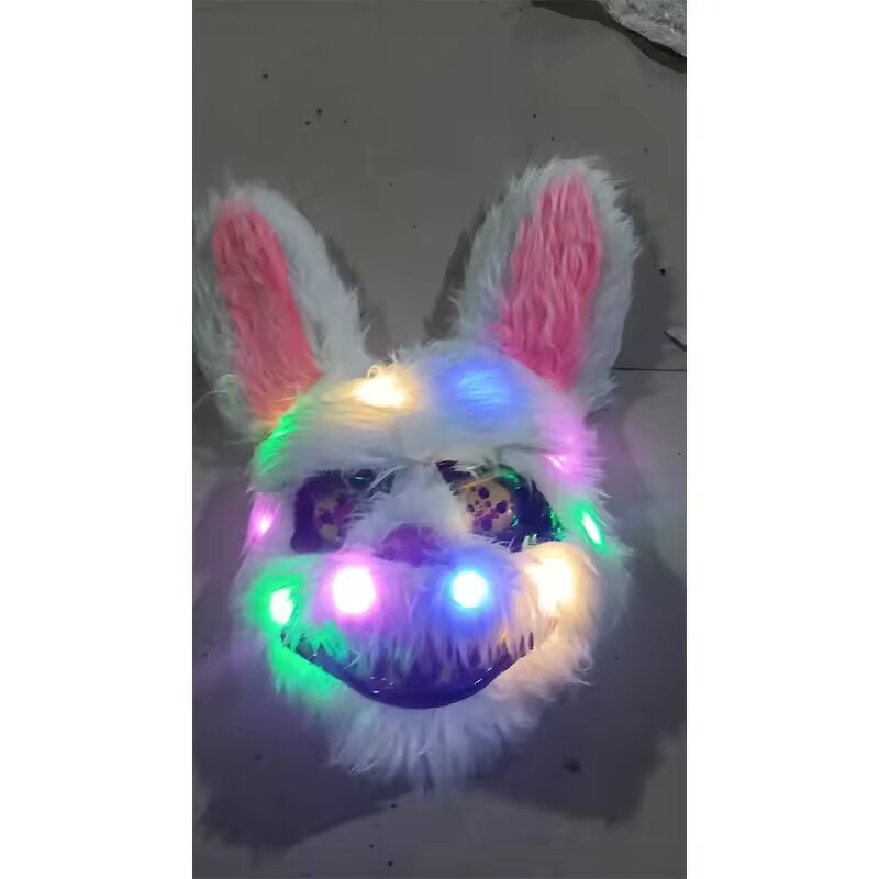 Halloween Mask Manufacturer - Creative Horror Killer Rabbit with LED