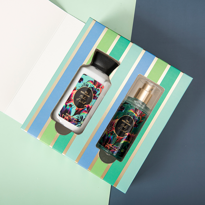 Gift Set - Manufacturer 2pcs 77mL Spray 88mL Lotion Christmas Winter for Women