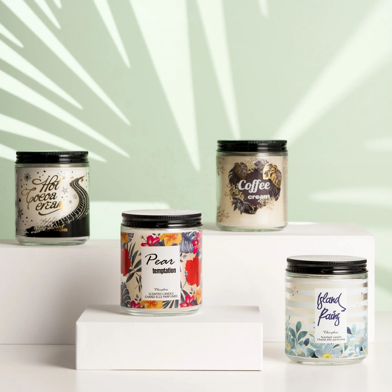 Candle - Manufacturer Wholesale 200G Luxury Christmas Custom Logo Glass Jar