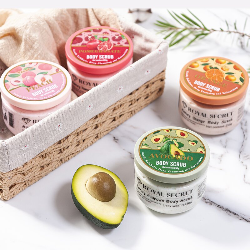 Body Scrub - Manufacturer 250mL Honey Peach Cruelty-Free Vegan Exfoliating