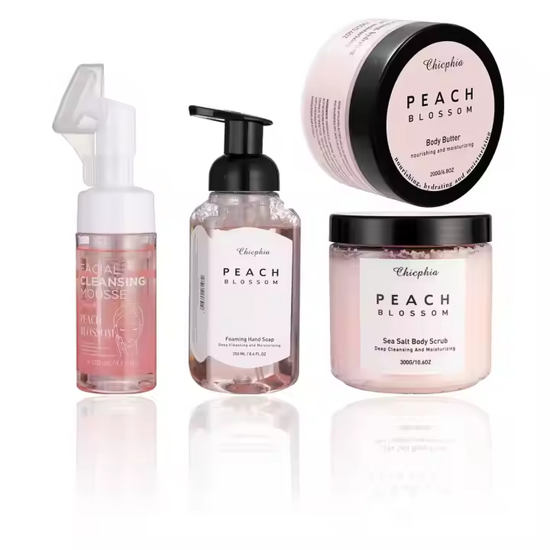 Gift Set - Manufacturer 4pcs Sea Salt Scrub Butter Cream Hand Soap Mousse