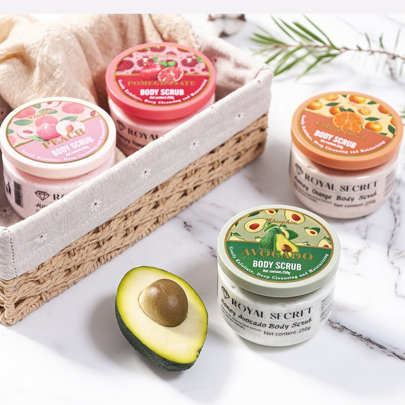 Body Scrub - Manufacturer 250mL Honey Peach Cruelty-Free Vegan Exfoliating