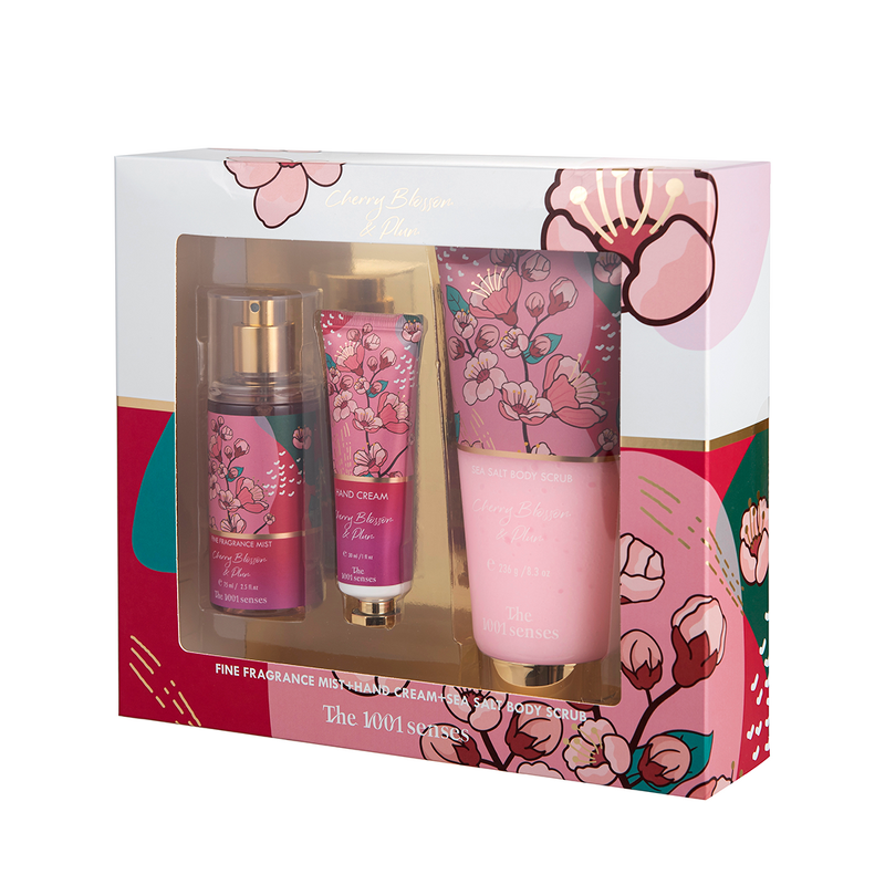 Gift Set - Manufacturer 3in1 75mL Mist 30mL Cream 236mL Scrub Floral Fruit