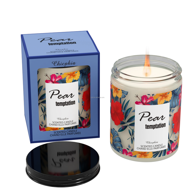 Candle - Manufacturer Wholesale 200G Luxury Christmas Custom Logo Glass Jar