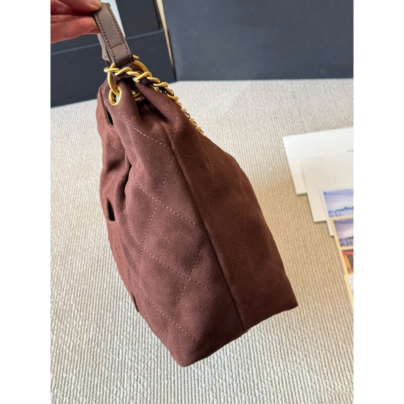 Tote Bag - Manufacturer Luxury Custom Leather Chain Large Capacity Suede Hobo Women