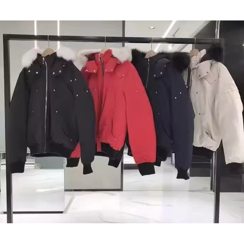 Men's Down Coat Manufacturer - 2025 New Hooded Canada Fox Fur-Trim Bomber