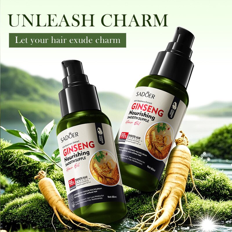 Hair Oil - Manufacturer Ginseng Polygonum Multiflorum Nourishing Silky Smooth