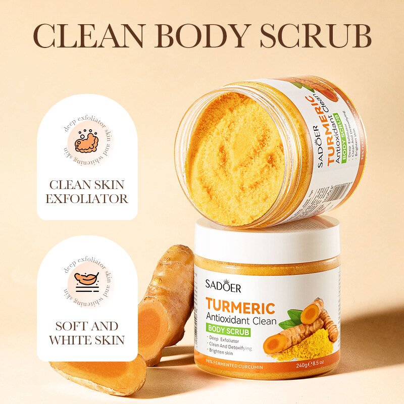Body Scrub - Manufacturer Turmeric Antioxidant Universal Body Cleansing Scrub