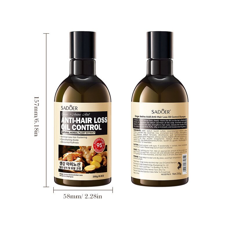 Shampoo - Manufacturer Ginger Amino Acid Anti Detachment Oil Control Smooth