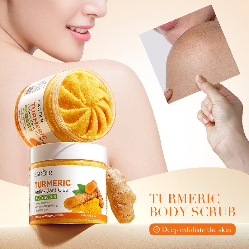 Body Scrub - Manufacturer Turmeric Antioxidant Universal Body Cleansing Scrub