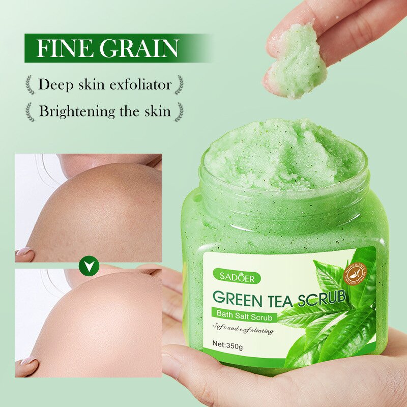 Body Scrub - Manufacturer Green Tea Exfoliating Cleansing Body Care Scrub