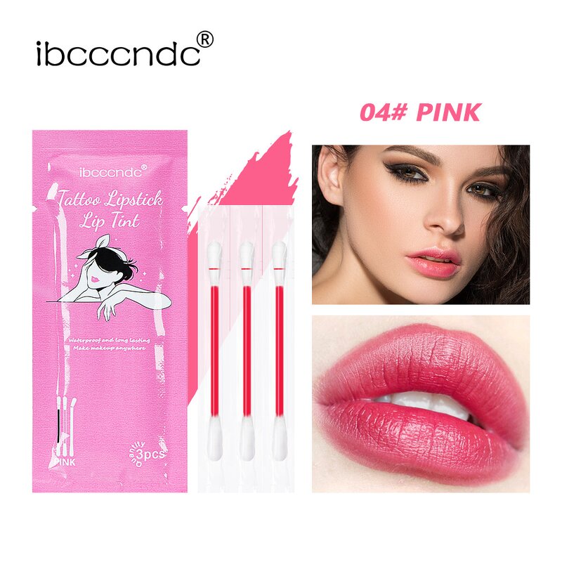 Lipstick - Manufacturer 3 Pocket Cotton Swab Velvet Matte Portable Lip Gloss