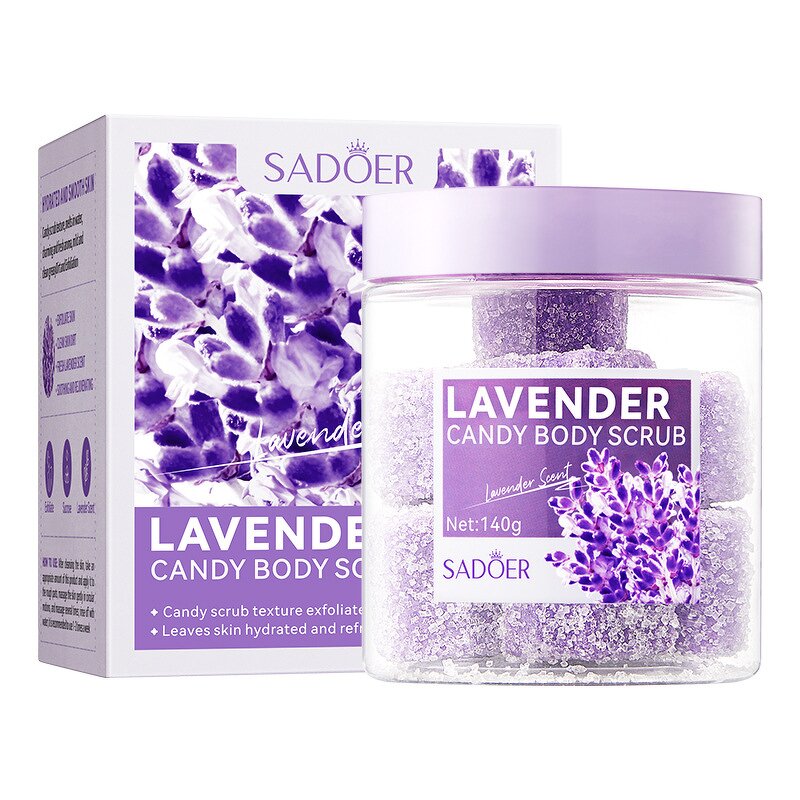 Body Scrub - Manufacturer Lavender Candy Deep Clean Exfoliates Brightens Skin