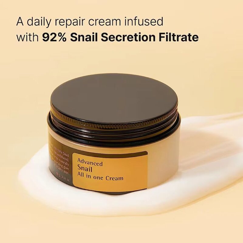 Face Cream - Manufacturer OEM Snail 92 Mucin 100ml Hyaluronic Acid Anti-aging