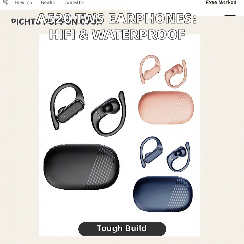 TWS Earbuds Manufacturer - A520 In-Ear HiFi with LED Digital Display & Ear Hook