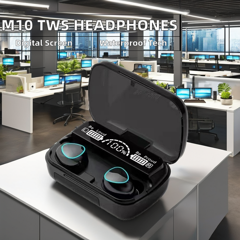 Wireless Headset Manufacturer - M10 V5.3 with Digital Display ENC & JL Chipset