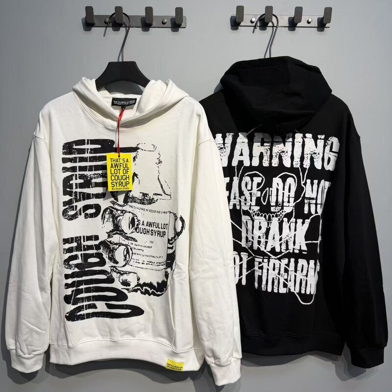 Hoodie - Manufacturer 100%Cotton Heavyweight Cough Syrup Streetwear Men