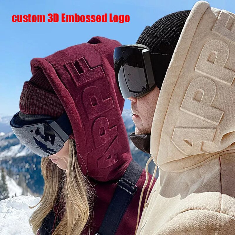 Hoodie - Manufacturer Custom Embossed Oversized White Blank Puff Print Men