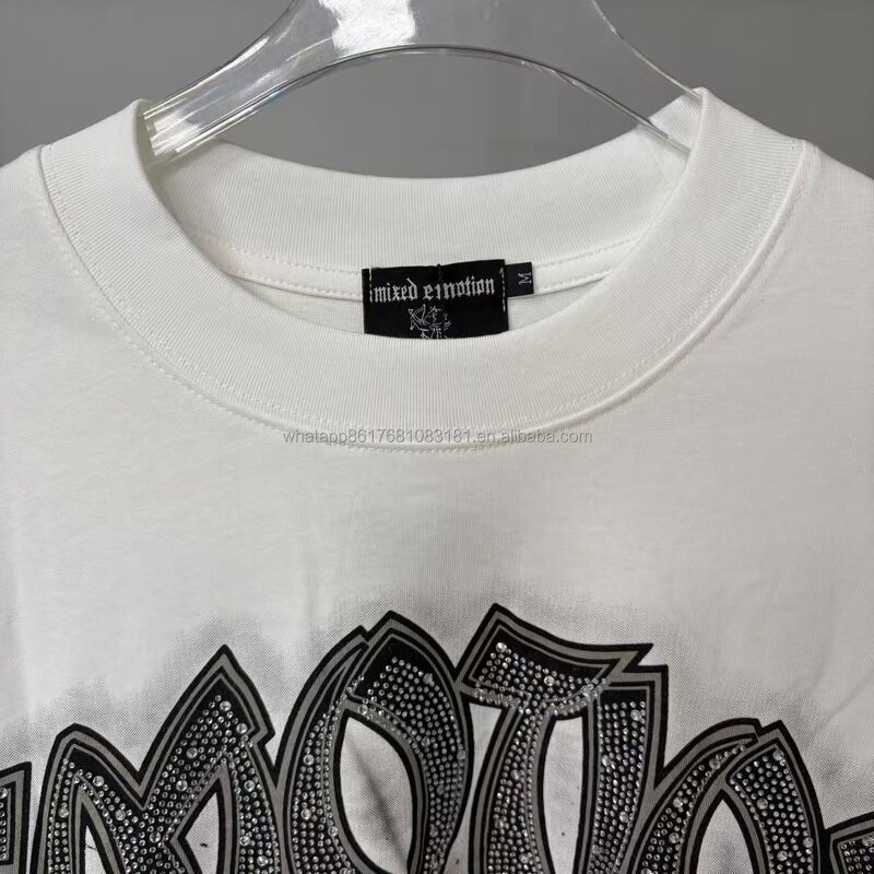 Long Sleeve - Manufacturer 100%Cotton Graffiti Printed Retro Loose Embroidered