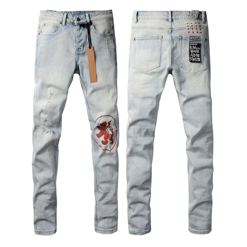 Jeans - Manufacturer Ksubiy Stacked Denim Y2K Distressed Hip Hop Designer Men