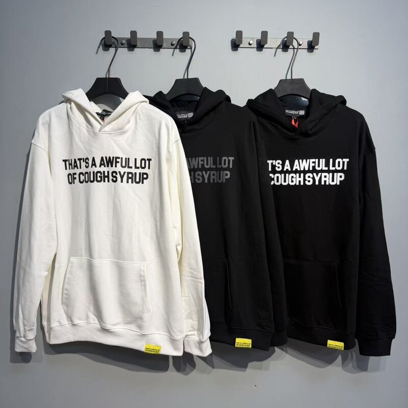 Hoodie - Manufacturer 100%Cotton Heavyweight Cough Syrup Streetwear Men