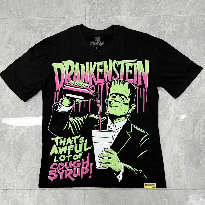 T-shirt - Manufacturer 100%Cotton Cough Syrup Y2K Streetwear Tees Men