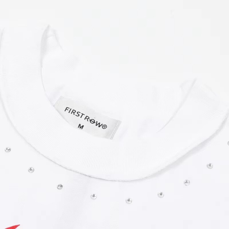 T-shirt - Manufacturer 240g Cotton Diamond Skulls Oversized Streetwear Men