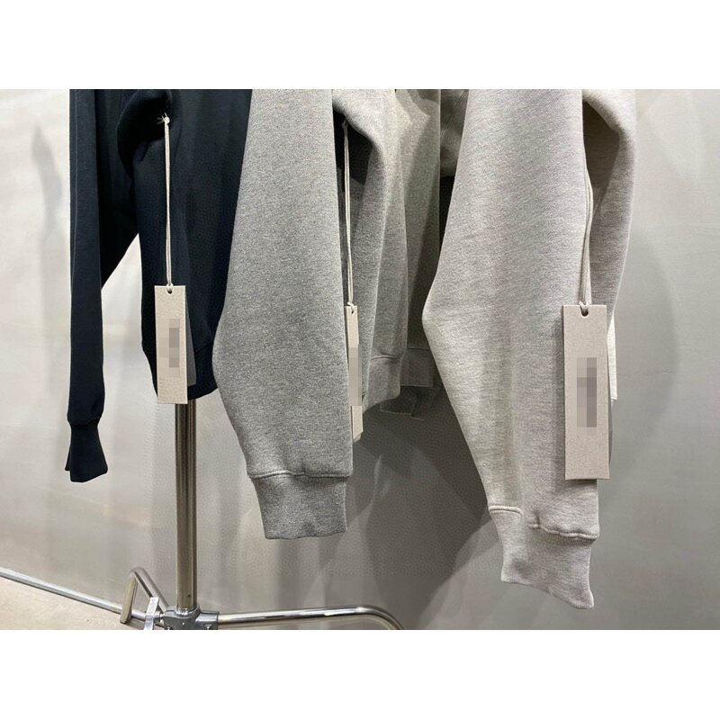 Hoodie - Manufacturer Fear of 22 Flocking Print God Letters Essen Flower