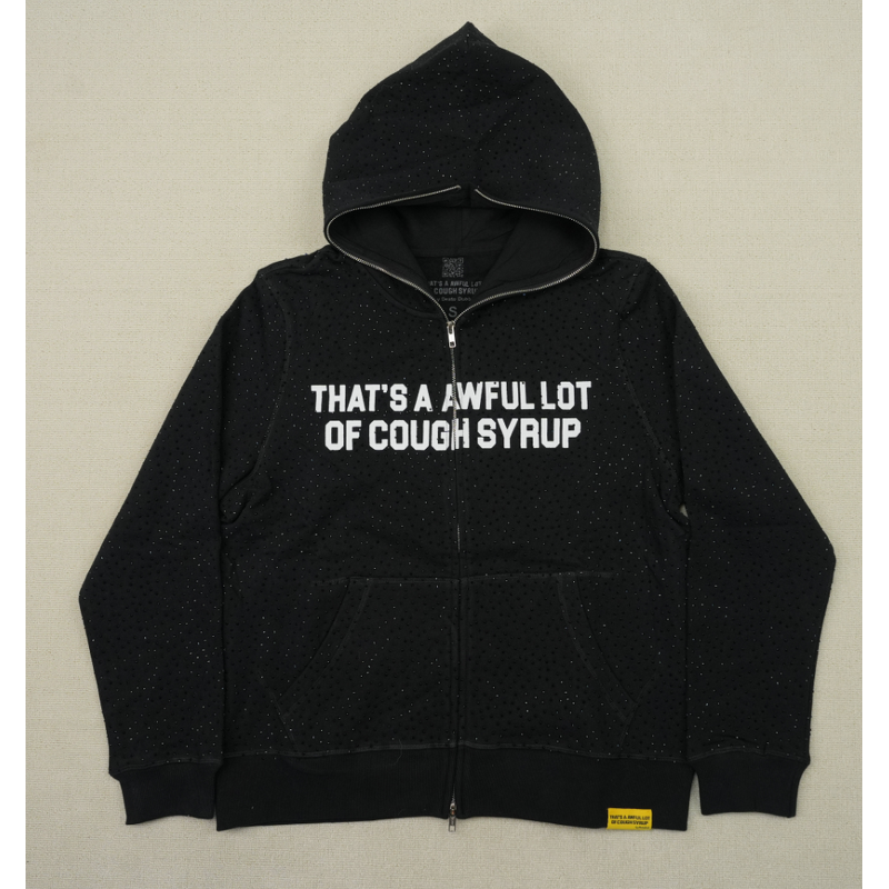 Hoodie - Manufacturer 100%Cotton Rhinestone Cough Syrup Heavyweight Men