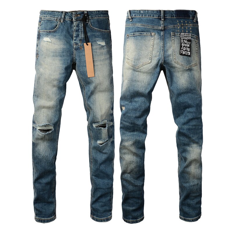 Jeans - Manufacturer Ksubiy Stacked Denim Y2K Distressed Hip Hop Designer Men
