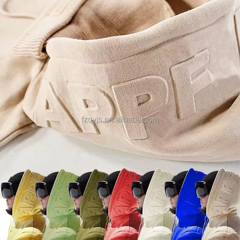 Hoodie - Manufacturer Custom Logo 3D Embroidery Embossing HeavyWeight Men