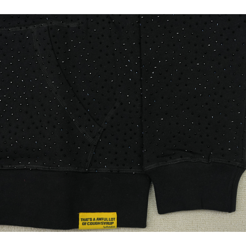 Hoodie - Manufacturer 100%Cotton Rhinestone Cough Syrup Heavyweight Men