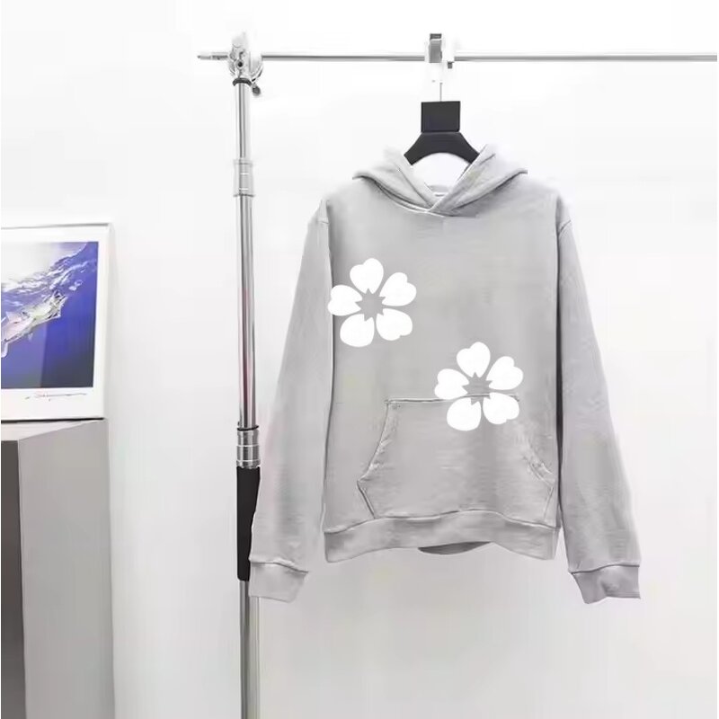 Hoodie - Manufacturer 100%Cotton Fleece Puff Print American Streetwear Men