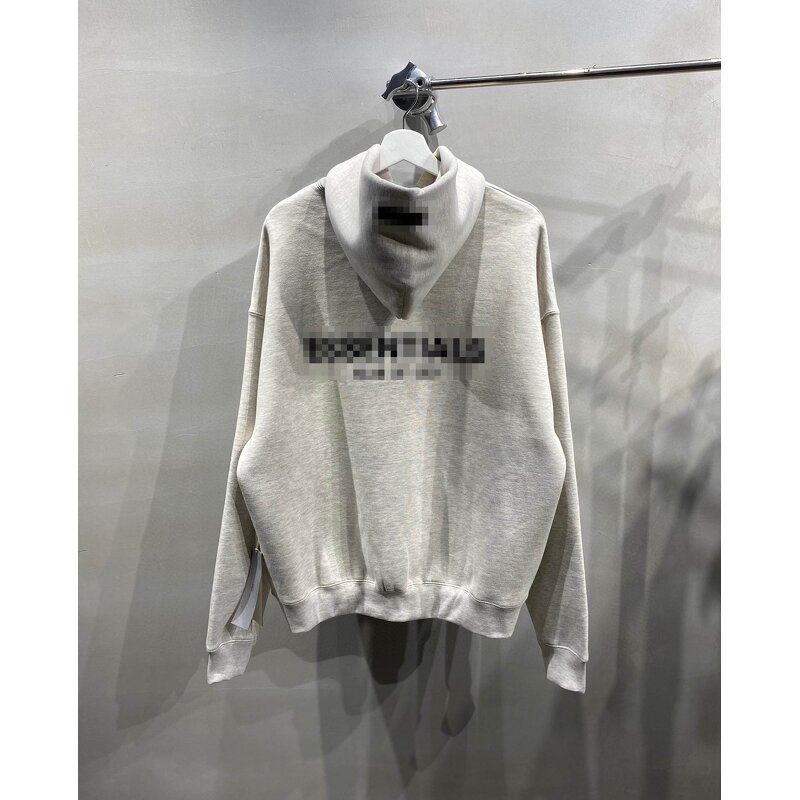 Hoodie - Manufacturer Fear of 22 Flocking Print God Letters Essen Flower